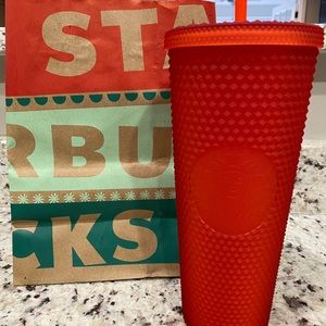 Starbucks Matte Red Studded Tumbler